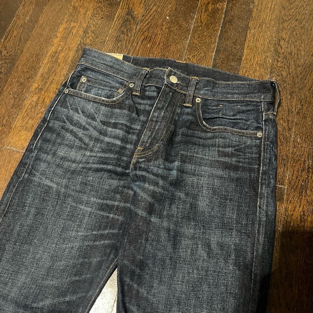J. Crew Vintage Kaihara Japanese Denim Deep Indigo Relaxed Jeans